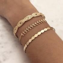 Gold Laurel CZ Bracelet wedding photo - Gold Laurel CZ Bracelet