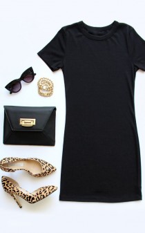 Hey Good Lookin' Short Sleeve Black Dress wedding photo - Hey Good Lookin' Short Sleeve Black Dress