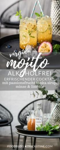 wedding photo - Virgin Tonka & Passionfruit Mojito - Sommerlicher Alkoholfreier Cocktail
