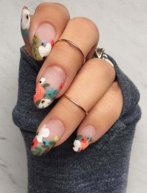 wedding photo - 28 Cute Flower Nail Arts & Images For Women 2018