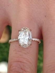 NEW MAYTAL HANNAH ENGANGEMENT RING: OVAL IN ROSE GOLD wedding photo - NEW MAYTAL HANNAH ENGANGEMENT RING: OVAL IN ROSE GOLD