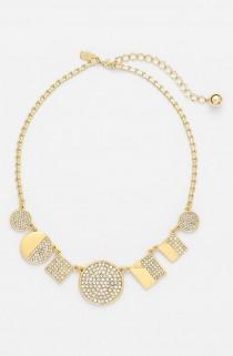 Such A Sparkly Necklace! This Kate Spade Crystal And Gold Beauty Is On The Wishlist. wedding photo - Such A Sparkly Necklace! This Kate Spade Crystal And Gold Beauty Is On The Wishlist.