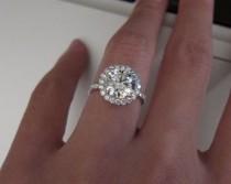 LEON MEGE 811 ADRIANNA RB HALO RING !! wedding photo - LEON MEGE 811 ADRIANNA RB HALO RING !!