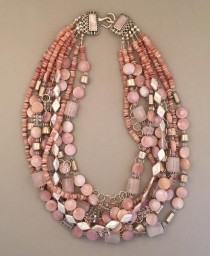 Multi-Strand Kyanite And Silver Necklace wedding photo - Multi-Strand Kyanite And Silver Necklace