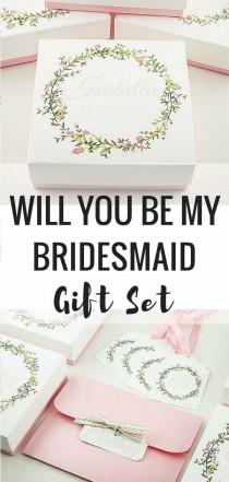 wedding photo - Will You Be My Bridesmaid Gift Set