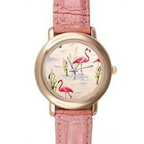 Special Design Beaituful Pink Flamingos, Love Flamingos Pink Ladies Leather Alloy High-grade Watch wedding photo - Special Design Beaituful Pink Flamingos, Love Flamingos Pink Ladies Leather Alloy High-grade Watch