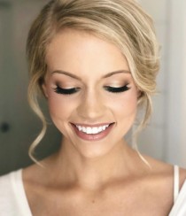 wedding photo - Eyecolor Is Nice. I Like The Edges Of The Eyes Being Darker Than The Insides. Like The Gold/brown Undertone To The Eyeshadow. 