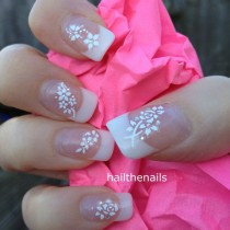 wedding photo - Bow Tip Nail Art Water Transfer Nails Decal Y980