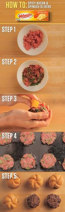 With Warm Weather Coming, Making These Delicious VELVEETA Spicy Bacon And Spinach Sliders On The Grill Is Pro-move. Get The Ful… wedding photo - With Warm Weather Coming, Making These Delicious VELVEETA Spicy Bacon And Spinach Sliders On The Grill Is Pro-move. Get The Ful…
