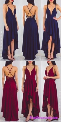 Prom Dress, Long Chiffon Prom Dress, Navy Blue Prom Dress, Red Prom Dress, Party Dress, High Low Prom Dress MT20187822 wedding photo - Prom Dress, Long Chiffon Prom Dress, Navy Blue Prom Dress, Red Prom Dress, Party Dress, High Low Prom Dress MT20187822