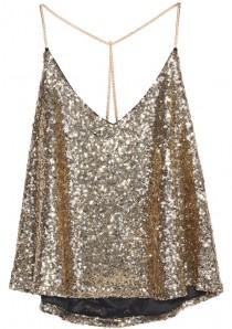 Criss Cross Sequined Cami Top wedding photo - Criss Cross Sequined Cami Top