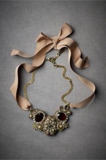 Byzantine Necklace-- Smooth And Faceted Gems Are Carefully Arranged Into A Hellenistic Mosaic, Which Lies Between A Blush Grosgra… wedding photo - Byzantine Necklace-- Smooth And Faceted Gems Are Carefully Arranged Into A Hellenistic Mosaic, Which Lies Between A Blush Grosgra…