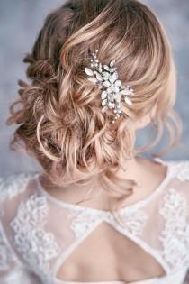 Bridal hair pin Bridal hair piece Bridal headpiece Prom hair piece Wedding headpiece Wedding hair piece Bridal hair accessories wedding photo - Bridal hair pin Bridal hair piece Bridal headpiece Prom hair piece Wedding headpiece Wedding hair piece Bridal hair accessories