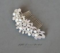 Bridal Hair Comb Silver, Pearl Hair Comb, Wedding Hair Comb, Crystal Hair Comb, Bridal Headpiece, Floral Hair Piece LF 30044 wedding photo - Bridal Hair Comb Silver, Pearl Hair Comb, Wedding Hair Comb, Crystal Hair Comb, Bridal Headpiece, Floral Hair Piece LF 30044