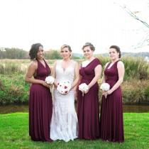 TDY Burgundy Maxi Bridesmaid Dress Prom Dress Wedding Dress Infinity Dress Convertible Dress Wrap Dress Multiway Dress Long Ball Gown Dress wedding photo - TDY Burgundy Maxi Bridesmaid Dress Prom Dress Wedding Dress Infinity Dress Convertible Dress Wrap Dress Multiway Dress Long Ball Gown Dress