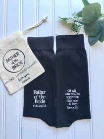 wedding photo - Father of the Bride socks, personalized father of the bride, father of the bride gift, father of the bride shirt, Wedding socks, wedding.