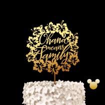 Ohana Means Family Disney Wedding Cake Topper - Lilo And Stitch Keepsake Wedding Cake Toppers wedding photo - Ohana Means Family Disney Wedding Cake Topper - Lilo And Stitch Keepsake Wedding Cake Toppers