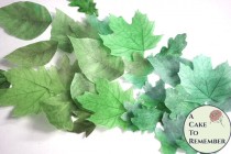 15 greenery party cake decorations, green edible wedding cake leaves, large 1.5" to 3" sizes, wafer paper. Summer wedding cake topper. wedding photo - 15 greenery party cake decorations, green edible wedding cake leaves, large 1.5" to 3" sizes, wafer paper. Summer wedding cake topper.