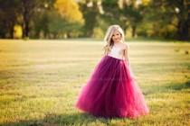 Wine Flower Girl Dress, Burgundy and Champagne Tutu Dress, Dark Red Wine Tulle Dress, Champagne Sequin Off the Shoulder Gown, Pageant Dress wedding photo - Wine Flower Girl Dress, Burgundy and Champagne Tutu Dress, Dark Red Wine Tulle Dress, Champagne Sequin Off the Shoulder Gown, Pageant Dress
