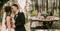 wedding photo -  A WALK IN THE FOREST ELOPEMENT