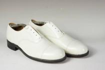 wedding photo - Men's white oxford, wedding, formal, uniform, size 11, beautiful condition, Builtrite heels, like new though vintage.