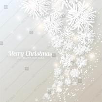 wedding photo -  Christmas snowflake paper cut on gray background 3d origami vector winter birthday card