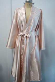 Satin Bridesmaids Robe wedding photo - Satin Bridesmaids Robe