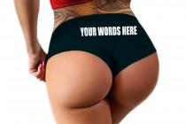 Custom Personalized Panties With Your Words Custom Printed Booty Panty Customized Womens Underwear wedding photo - Custom Personalized Panties With Your Words Custom Printed Booty Panty Customized Womens Underwear