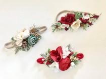 wedding photo -  Flower crown- Floral Crown- Christmas flower headbands- Baby Girl Headbands- Well Dressed Wolf- Flower Headbands- Flower Crown