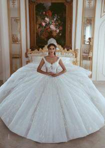 wedding photo -  Luxus Brautkleider A Linie Weiß Prinzessin Brautkleider Günstig Online Modellnummer: XY283
