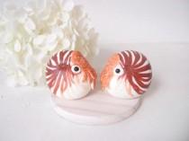 Hand Sculpted Wedding Cake Toppers - Nautilus wedding photo - Hand Sculpted Wedding Cake Toppers - Nautilus