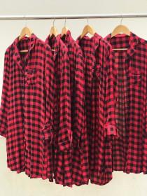 WEDDING Shirt Sets, Holiday pajamas, pj sets, Bridesmaid Sets, Christmas shirts, Red Plaid Shirt, Bride Tribe Shirts, Christmas Button Down wedding photo - WEDDING Shirt Sets, Holiday pajamas, pj sets, Bridesmaid Sets, Christmas shirts, Red Plaid Shirt, Bride Tribe Shirts, Christmas Button Down