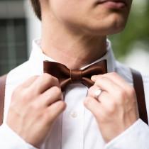 Groomsmen Wedding Leather Bow Tie Bowtie - Gifts for Him- Gifts for Husband - Wedding Party Gift - Christmas Gift For Him - The Mr. Baker wedding photo - Groomsmen Wedding Leather Bow Tie Bowtie - Gifts for Him- Gifts for Husband - Wedding Party Gift - Christmas Gift For Him - The Mr. Baker