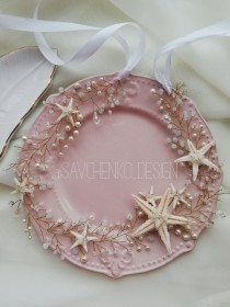 wedding photo -  Beach Bridal Tiara beach wedding headpiece Bridal Starfish Crown for girls