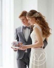 wedding photo -  Crystal Bridal Headpiece
