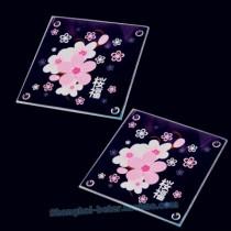 wedding photo -  Beter Gifts®Bridesmaids Shower Favours Blossom Glass Coasters BD029