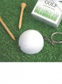 wedding photo -  Golf Ball Tape Measure Keychain Party Favor (Sold in a single) - BeterWedding