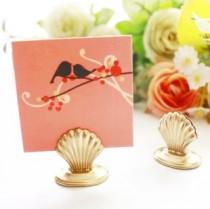 wedding photo -  BeterGifts Wedding decor Shell Place Card Holder Party Bomboniere WJ025