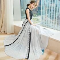 wedding photo -  Attractive Pleated Slimming Chiffon Lace Overall Dress Dress - Bonny YZOZO Boutique Store
