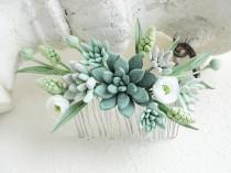 Green Succulent Comb Plants Arrangement Succulent Jewelry Wedding Birthday Wedding Bridal Bithday Gifts Succulent Style Succulent gift wedding photo - Green Succulent Comb Plants Arrangement Succulent Jewelry Wedding Birthday Wedding Bridal Bithday Gifts Succulent Style Succulent gift