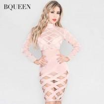 wedding photo -  2017 new perspective of the Night club bandage dress mesh bust mid-Length Skirt net yarn sexy skirt H1886 - Bonny YZOZO Boutique Store