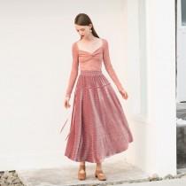 wedding photo -  Elegant Vintage Ruffle Banded Waist Trail Dress Tie Velvet Skirt - Bonny YZOZO Boutique Store