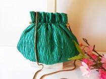 Vintage Green Evening Bag, Glamorous Clutch Bag Holiday Purse EB-0626 wedding photo - Vintage Green Evening Bag, Glamorous Clutch Bag Holiday Purse EB-0626