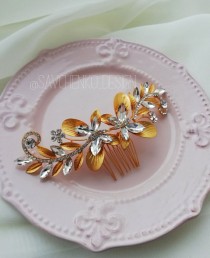wedding photo -  Butterfly Bridal Hair Comb|Butterfly Headpiece|Rhinestone Hair Piece|Wedding Jewelry|Nature Hair Accessories|tocado novia|1920s headpiece