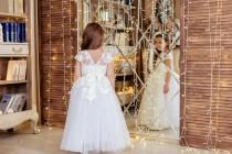 Flower Girl Dress, Ivory Flower Girl Dress, Rustic Girl Dress, Ivory Lace Flower Girl Dress, Lace Flower Girl Dress, Baby Girl Dress, Dress wedding photo - Flower Girl Dress, Ivory Flower Girl Dress, Rustic Girl Dress, Ivory Lace Flower Girl Dress, Lace Flower Girl Dress, Baby Girl Dress, Dress