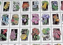 wedding photo - Set of 50 Wildflowers Stamps .. Vintage Unused US Postage Stamps .. Nature walks, springtime decor, Fields of flowers, Summertime, Florals