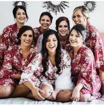 Cotton Bridesmaid Robes - 15 Colors - Bridesmaid Gift -Wedding Gift - Wedding Floral Robes - Bridal Robes -Kimono*DISCOUNT for multi order wedding photo - Cotton Bridesmaid Robes - 15 Colors - Bridesmaid Gift -Wedding Gift - Wedding Floral Robes - Bridal Robes -Kimono*DISCOUNT for multi order