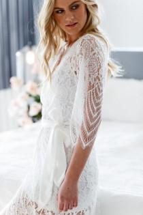 Lace Bridal Robe // Bridesmaid Robes // Robe // Bridal Robe // Bride Robe // Bridal Party Robes // Bridesmaid Gifts // Poppy wedding photo - Lace Bridal Robe // Bridesmaid Robes // Robe // Bridal Robe // Bride Robe // Bridal Party Robes // Bridesmaid Gifts // Poppy