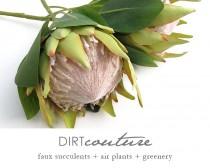 Pink protea, faux protea, large King protea, long stem protea, faux flower for bridal bouquet, protea wedding, protea bouquet flower, bridal wedding photo - Pink protea, faux protea, large King protea, long stem protea, faux flower for bridal bouquet, protea wedding, protea bouquet flower, bridal