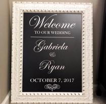 Wedding Welcome Sign Mirror Decal/Scroll Heart Welcome Wedding Mirror Vinyl Decal/ Welcome Mirror/ Hashtag Sign/Bridal Shower/Baby Shower wedding photo - Wedding Welcome Sign Mirror Decal/Scroll Heart Welcome Wedding Mirror Vinyl Decal/ Welcome Mirror/ Hashtag Sign/Bridal Shower/Baby Shower